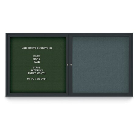 United Visual Products Corkboard, 42"x32", Cork/Bronze UV4035PLUS-BRONZE-CORK